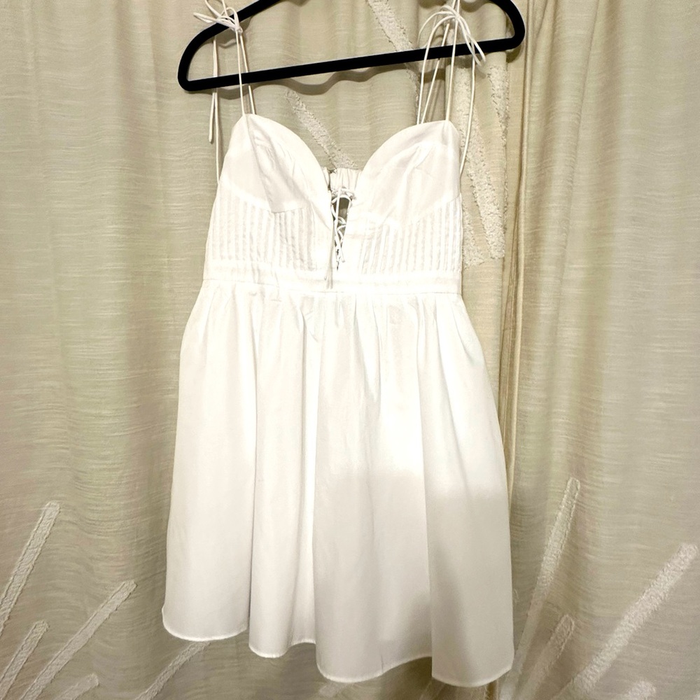 ✨ Mustard Seed White Mini Dress – Size Large ✨